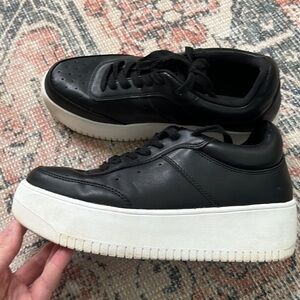Steve Madden Leather Platform Sneakers